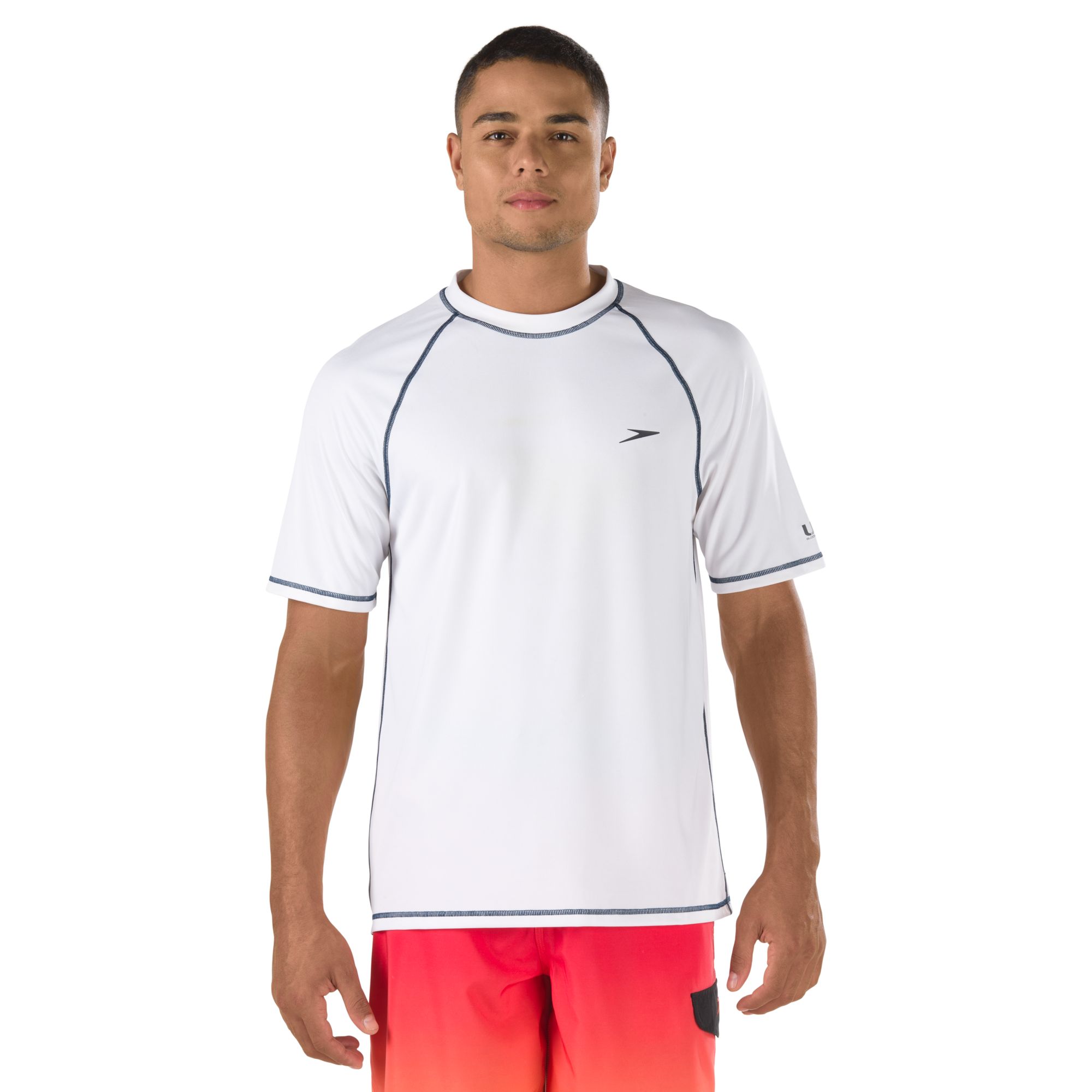 mens pink swim shirt