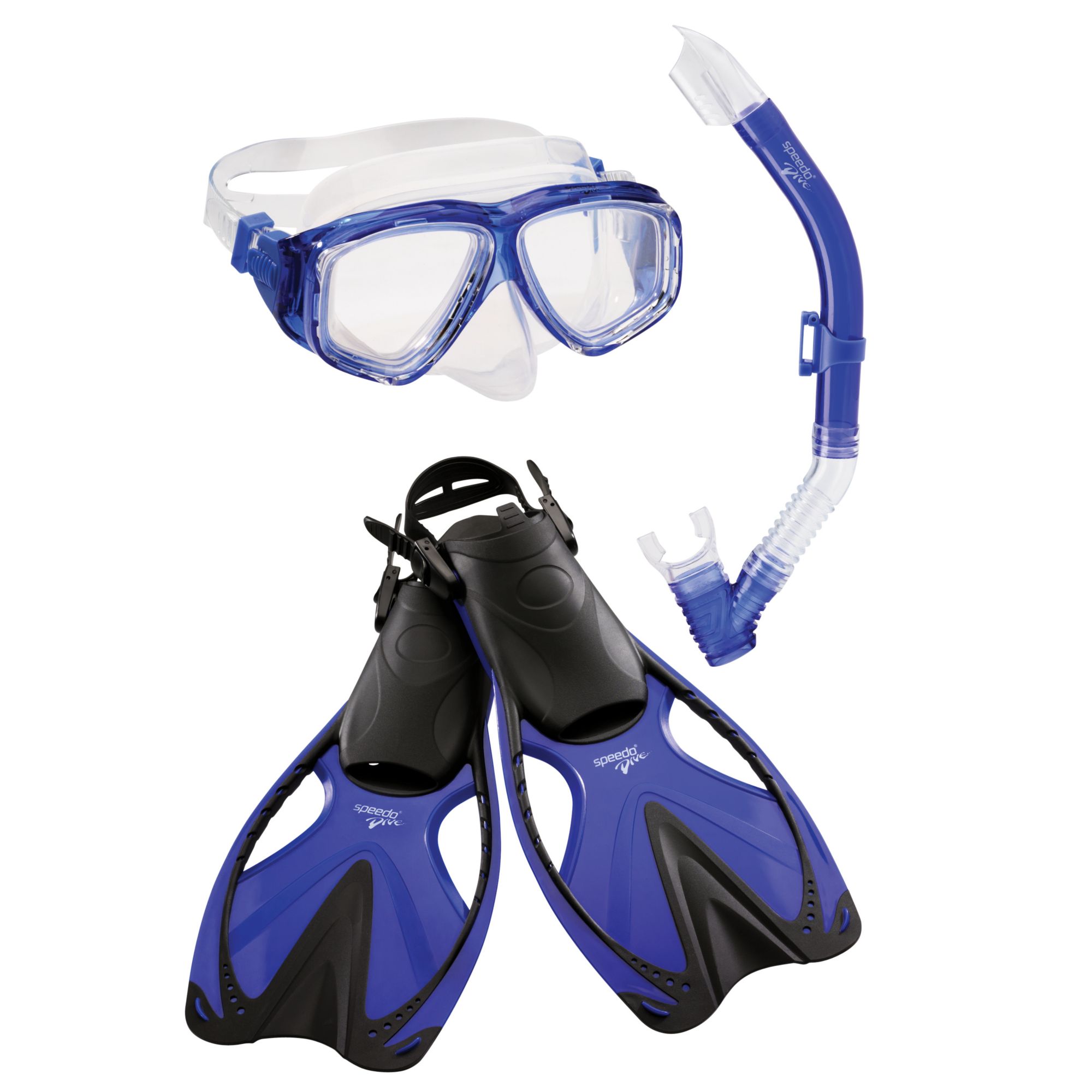 Speedo Adult Adventure Mask/Snorkel/Fin Set eBay
