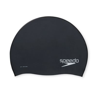 Speedo Plain Moulded Silicone Swim Cap Available in Adult and Junior Sizes 