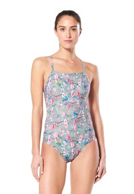 speedo women's turnz printed one back one piece swimsuit
