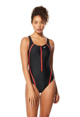 speedo zipper swimsuit