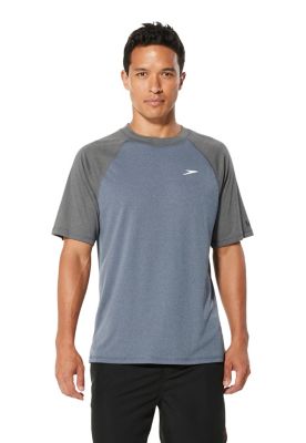 speedo men's easy short sleeve swim shirt