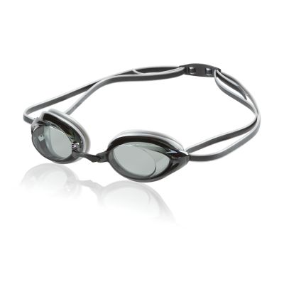 blacked out swimming goggles