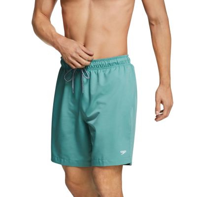 speedo men's solid rally volley 19 inch workout & swim trunks